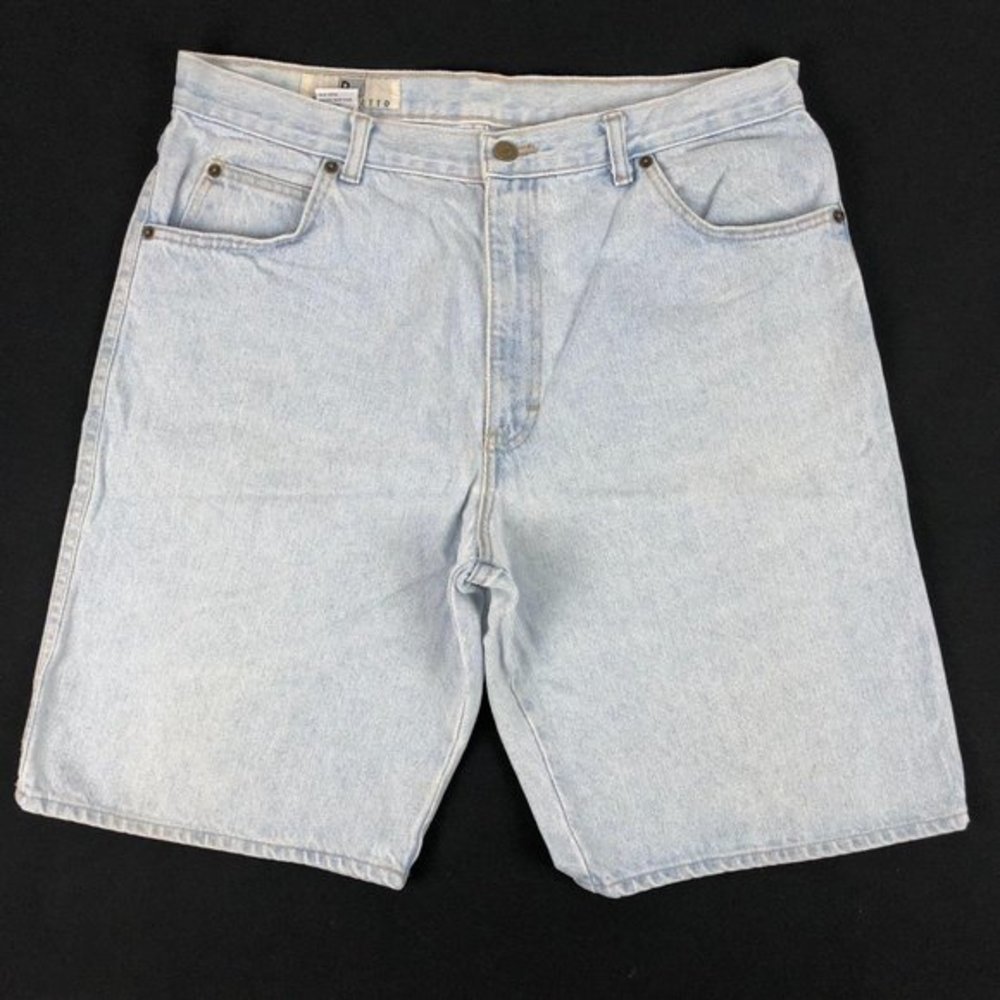 Rigolletto Mens Denim Shorts Blue pockets  Jeans